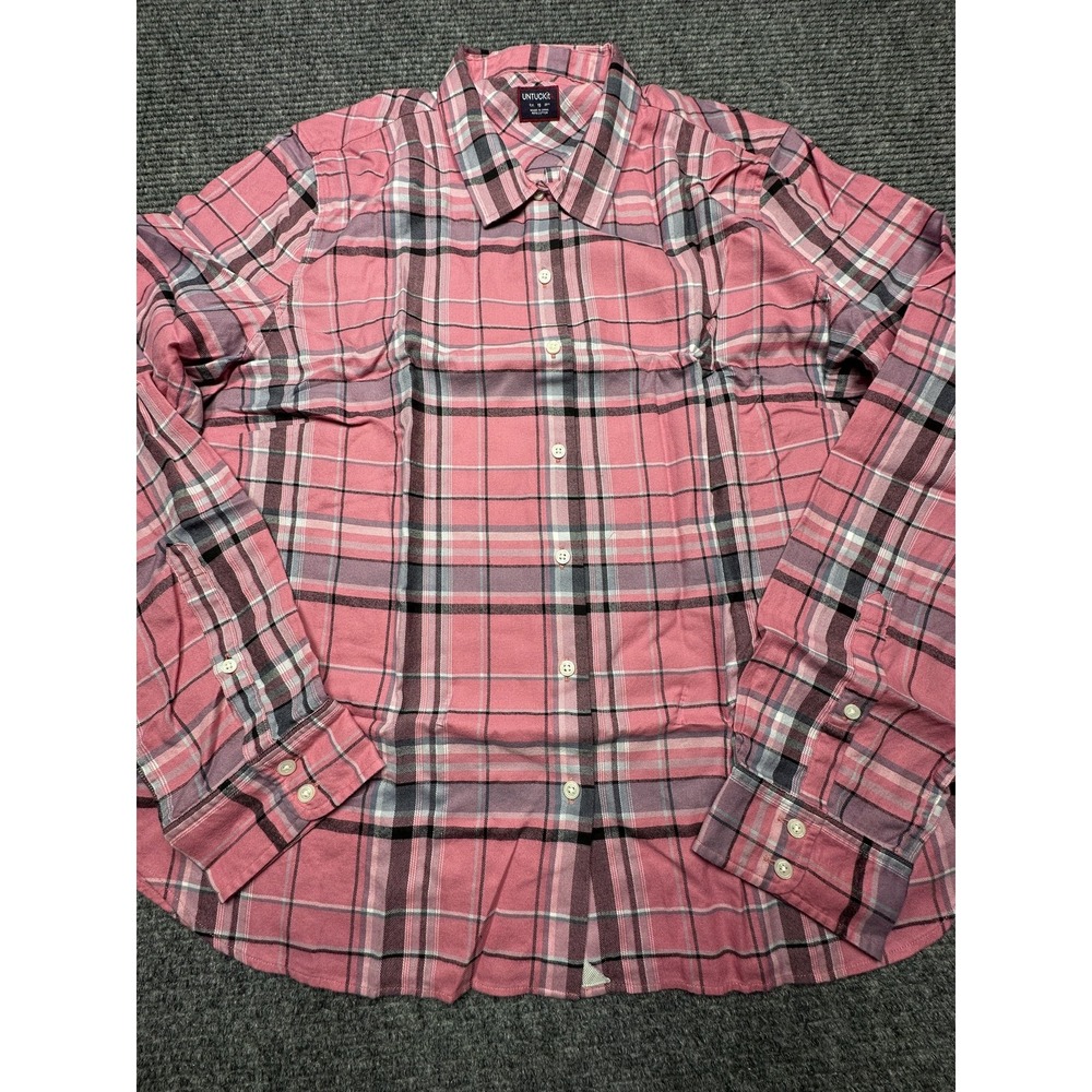 UNTUCKit Florio Shirt Womens 18 Plaid‎ Button Up Long Sleeve Regular Fit Flannel
